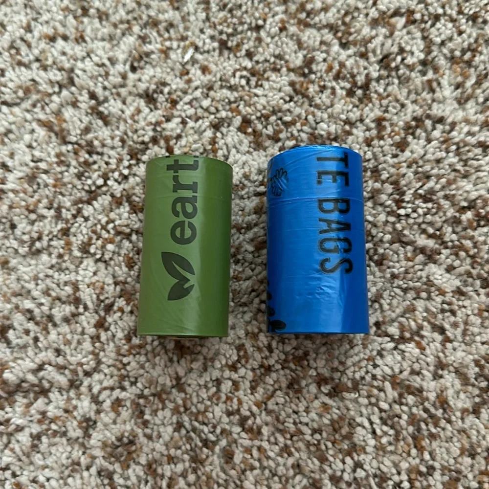2 rolls of pet waste bags
